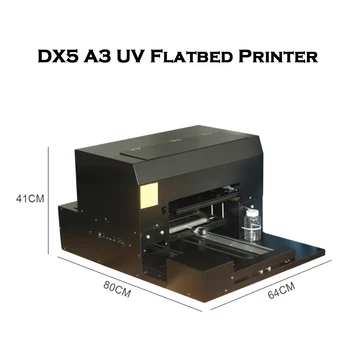 A3 UV printeri, kas izmanto Epson ātrgaitas DX5 print head par marķēšanu, alumīnija, vara, dzelzs un cieta metāla krāsains drukāšana