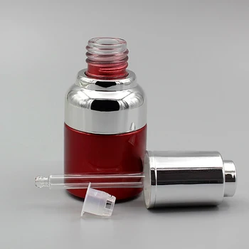 Stikla Red Pudeles Pilinātāju 20ml ar Atšķirīgiem Vākiem,Jauns Dizains, Aromterapijas Eļļas Tvertnes