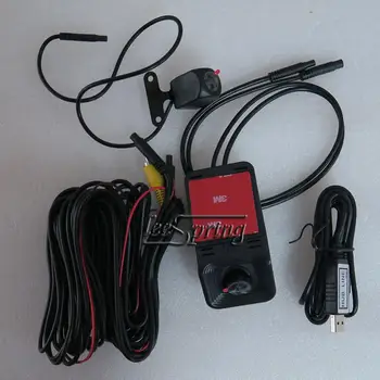 USB Automašīnas DVR Kamera Digitālā Video Ierakstītājs Dual Objektīvs Nakts Redzamības HD 720P Ierakstītāju Android Auto DVD, GPS Navigācija, Auto Spēlētājs