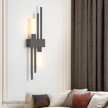 Mūsdienu creativedecoration Gaismas luksusa LED sienas lampa ar augstas klases guļamistabas gultas lampa, vienkārša dzīvojamā istabā TV Dekoratīvās Sienas lampas