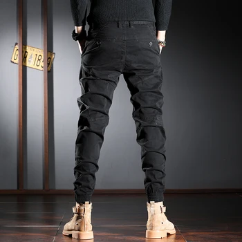 Jauna Dizaineru Modes Vīriešu Džinsi Augstas Kvalitātes Savienoti Visdažādākie Ikdienas Kravu Bikses Streetwear Hip Hop Joggers Harēma Bikses