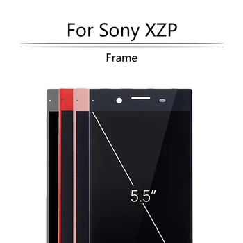 Original LCD+Kadra SONY XPERIA XZ Premium G8142 G8141 LCD Displejs, Touch Screen Panelis Digitizer Montāža Nomaiņa
