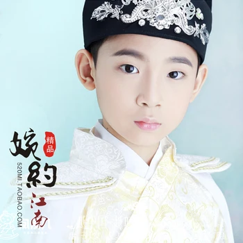 Fu Tu Ta Fotogrāfija Tērpu Mazais Zēns COS Swordmen Imperial Guards Ming Dynasty Kostīmu Hanfu Bērniem