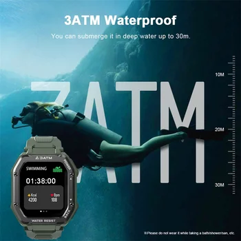 New Smart Skatīties 1.69 collu Touch Vīriešiem Sievietes Sirds ritma Monitoringa Sporta Pulksteņi asinsspiediens 3ATM Ūdensizturīgs Skatīties