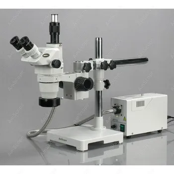 Galvenais Trinokulara Tālummaiņas Mikroskopa--AmScope Piegādes 2X-180X Ultimate Trinokulara Tālummaiņas Mikroskopa Vienu Roku Boom Stand