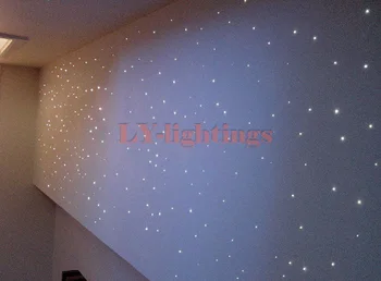 DIY mājas apdare optiskās šķiedras gaismas komplekts optisko šķiedru lampa, RGB guļamistaba, ēdamistaba griestu gaismas stars nakts gaisma 150x5m