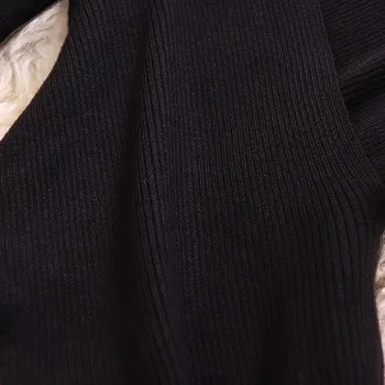 Modes Izšūšanas Acs Midi Kleita Ir 2021. Rudens Sieviešu Apģērbu ar V-veida kakla ar garām Piedurknēm Tauriņš Izšuvumi Tilla Tutu Sievišķīga Kleita
