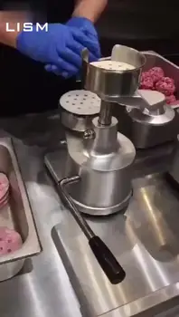 Multi-funkcionālo Nerūsējošā Tērauda Burgeru Gaļa Patty Veidojot Mašīnu Pārdošanā