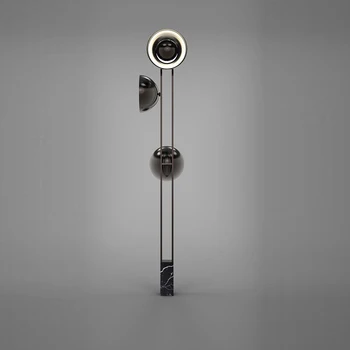 Mūsdienu Minimālisma Dzīvojamās Istabas Grīdas Lampa Ziemeļvalstu Personības Marmora Guļamistabas Gultas Studiju Modeli, Telpas Dizaineru Grīdas Lampa