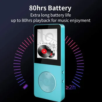 Mini MP3 mūzikas atskaņotājs Atskaņotājs Ar iebūvētu Skaļruni 8 GB MP3 Atskaņotājs Ar Skaļruni, Mp4 Mp4-player Mp 4 All, Alumīnija Sakausējumu Walkman