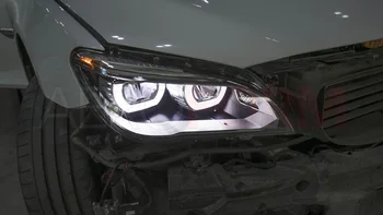AKD Auto Stils BMW F01 F02 2009. -. gada 740i 730i 735i LED priekšējo Lukturu dienas gaitas lukturi Projektora Objektīvs Oriģināls LED Auto Piederumi