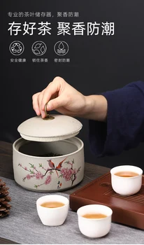 Visu Labāko Tējas Jar Sadzīves Keramikas Noslēgtā Var Keramikas Pods Uzglabāšanas Jar Mitruma Necaurlaidīgs Tējas Uzglabāšanas Tvertnes