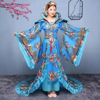 Austrumu Hanfu valsts Seno Ķīniešu Karaliene Cosplay Kostīmu princese Drēbes Dāma Posmā belle Kleita krāšņs Tradicionālo Hanfu