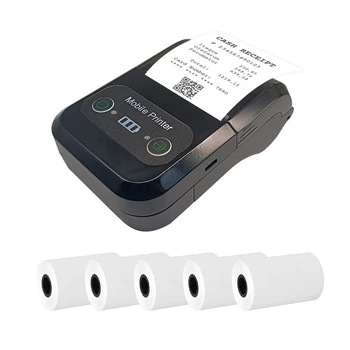 Portatīvo Bezvadu BT 58mm 2 Collu Siltuma Saņemšanas Printeri Mini USB Rēķinu Mobilā POS Printeri, kas Atbalsta ESC/POS Komandu Drukāt