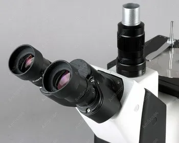 Apgriezta Metalurģijas Mikroskops--AmScope Piegādes 50X-1000X Apgriezts Metalurģijas Mikroskops + 10MP Kamera Windows & Mac TĀTAD X