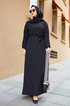 Sievietēm Musulmaņu Hijab Apģērbs Bat Piedurknēm Ayrobin Kleita Abaya Tunika Dubaija Modes Arābija Ramadāna Islāmu Jaunā Sezona Made in TR