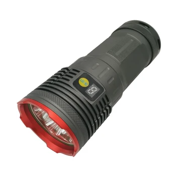 10pcs/daudz High Power LED Lukturīti ūdensizturīgs lāpu, lukturi 7 x CREE XML T6 12000LM 4 x 18650 Akumulatoru ar lādētāju