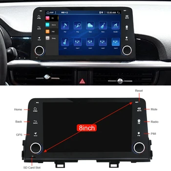Eunavi DSP 4G 64G Android 10 Auto Radio Kia Rīta 3 Picanto 2017-2020 Multivides Video Atskaņotājs Navigācija GPS nē 2 Din DVD