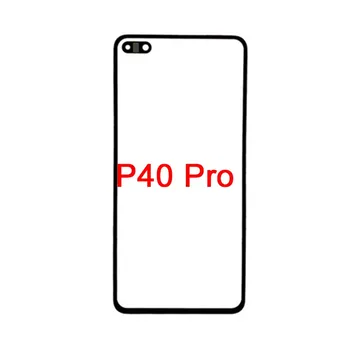 10PCS Par Huawei P30 P40 Pro Plus 5G Ekrāns No Stikla Vāciņu, Objektīva Telefonu Remonts Daļa Priekšā Touch Panelis LCD Displejs Ārējais Ekrāns