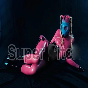 Nākotnes tehnoloģiju Seksīgi Rozā ādas kostīms Ziemassvētku bārs gogo puses Super meitene masku kostīmu
