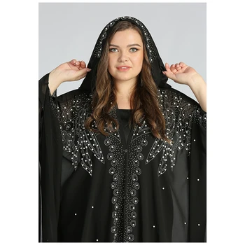 Musilm Abaya Sievietēm Hijab Drēbes tīrtoņa Krāsu Frēzēšana Spīd Kaftan Tuvajos Austrumos Islāma Apģērba Dubaija Abaya Modes Mubaraka