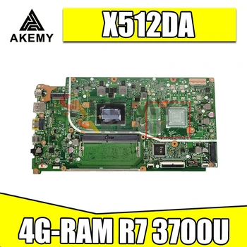 X512DA Mātesplati Par Asus X512DA F512DA X512D F512D X512DK Klēpjdators Mātesplatē W/ 4G-RAM Ryzen 7 3700U CPU