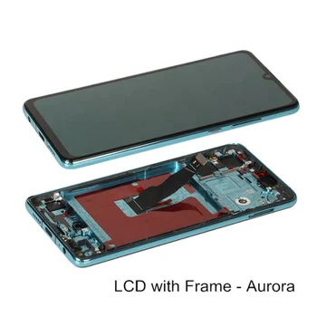 LCD Displejs priekš Huawei P30 Sākotnējā OLED Lcd Atbalsts, pirkstu Nospiedumu Atbloķētu Ekrānu Nomaiņa Huawei P30 P 30 ELE-L 29 L09 L04