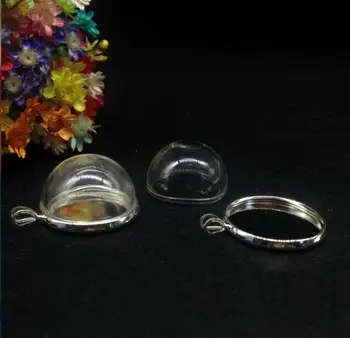 300pcs 20mm vairumtirdzniecības Pusē Apaļa Stikla globuss burbuļu classic renes Kulons Ovālas sprādzes Komplekts DIY stikla kupola segumu dome kaklarota dāvanu