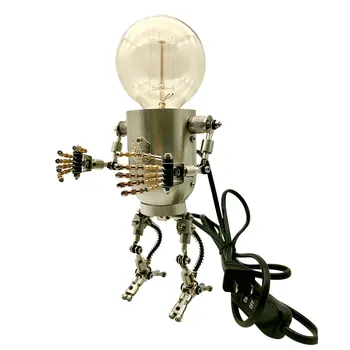 250+ gabalu 3D DIY steampunk metāla robots Kungs Gort Hobijs, self-montāžas modeļa komplekts, lai izveidotu Jaunava metāla modelis ar LED gaismām