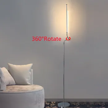 Mūsdienu LED Grīdas Lampas Minimālisma Stienis Stāv Lampas dzīvo jamo istabu Guļamistabu Mājas Dekori Grīdas Apgaismojums Iekštelpu Apgaismes Ķermeņi