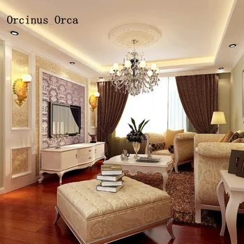 Eiropas luksusa krāsotas pāvs sienas lampas, dzīvojamās istabas, koridora, guļamistabas gultas lampa radošo apdare Zelta kristāla sienas lampas