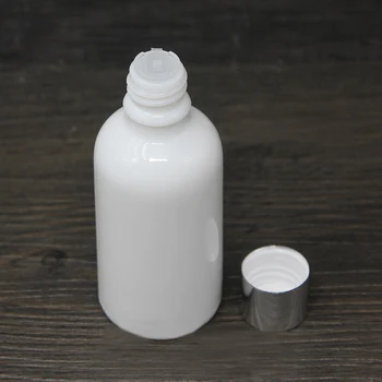 Augstas Kvalitātes kosmētikas iepakojuma soma ar plastmasas iekšējo pulg,Balts stikla pudele 50ml ēteriskās eļļas iepakojumu