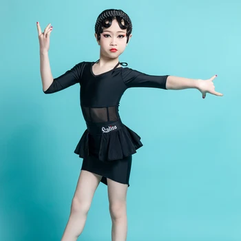 Ir 2021. Jaunas Meiteņu Deju Kleita Bērnu latīņamerikas Deju Kleita Tango, Salsa Bērniem Balles Kleitas Meitenēm Kostīmu Konkurss XS1857