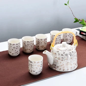 Karstā Pārdošanas Yixing Keramikas Tējas Komplekts Tējas Paplāti, Āra Kempings Alpīnisma TeaSet Ķīnas Tējas Ceremoniju NLSLASI tējas katlā un glāžu komplekts