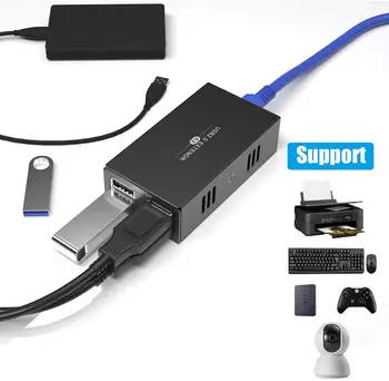 USB Extender 50m/165ft Vairāk nekā Cat5e/6/7 ar USB 2.0 Portu Var Savienot Printeri, Kameru, Upan, Tastatūru un Peli, utt.