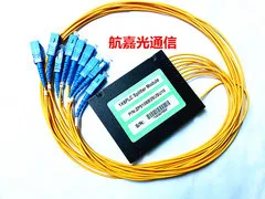 Karstā Pārdošanas 2gab/daudz 3,0 mm 1x8 ABS Kaste PLC Sadalītāja Modulis SC/UPC Savienotājs Fiber Optisko PLC Sadalītājs