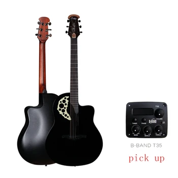 41 collu oglekļa šķiedras ģitāra 6 stīgu elektriskā ģitāra, Picea Asperata Solid ģitāru Uzņemt AGT161