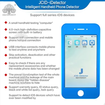 JC JCID iDetector Intelligent Handheld Tālrunis Detektors iphone Vaina Ātri Testa Atbalsta Full Visas Sērijas iOS Ierīcēm