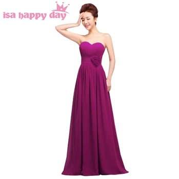 Drēbes de saviesīgs vakars sieviešu gudrs mežģīnes up atpakaļ, tumši violeta līgavas kleitas strapless kleita bez piedurknēm līgavas kleita izgatavots 2020. gadam H1182