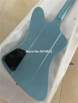 Augstas kvalitātes custom elektriskā ģitāra, metāla gaiši zils, zelta aksesuāri tremolo bezmaksas piegāde