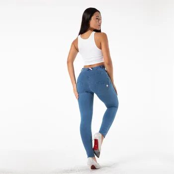 Shascullfites Butt Lift Džinsi Stiept Džinsi Shapewear Sievietēm Saspringts Colombians Vintage Jeans Legging Augsta Elastība