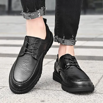 Vīriešu Klasiskās Uzņēmējdarbības Oficiāls Apavi, ādas apavi Vīriešiem Oxford Kleitu Kurpes Ir 2021. Gadījuma Vīriešiem Kurpes