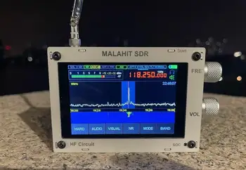 Jaunā Paplašināšanās Valdes 1.10 C 50KHz - 2GHZ Malahīts Malahit SDR Radio DSP SAT Uztvērējs AM/SSB/NFM/WFM+Skaļrunis + Akumulators +Metāla Gadījumā