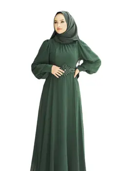 Ir 2021. Ramadāna Kaftan Arābu-Dubaija Black Abaya Gadījuma Turcija Hijab Vakara Kleita Sievietēm Islāma Musulmaņu Kleita Izšuvumi Modelis, Modes Sievietēm Rāvējslēdzēju