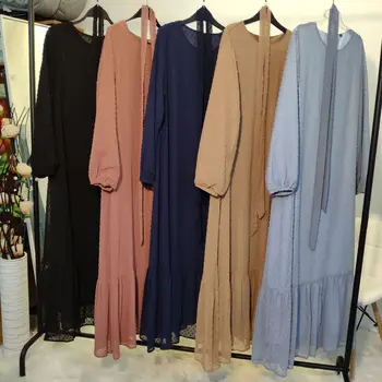Musulmaņu Kleita Sievietēm Turcija Dubaija Abaya Kimono Caftan Marokens Hijab Kleitas Islāma Apģērbs, Drēbes, Longue Femme Vestidos Largos