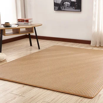 Rotangpalmas paklāju 2cm biezs Japāņu stila tatami grīdas paklājs lielāku paklāju, lai dzīvojamā istaba guļamistaba mīksts bērnu istabas paklājs mājās Dekoratīvie