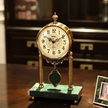 Liela Pendulam Gudrs Galda Pulkstenis Kustību Retro Luxury Vintage Digitālo dzīvo jamo istabu Reloj Sienas Decorativo Mājas Apdare EA60TZ