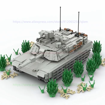 WW2 Abrams Tanku Militāro Bloku Rotaļlietas Armijas Karavīrs, Skaitļi Ieroci Ķieģeļi Bērnu Izglītības Radošās Rotaļlietas 1080pcs