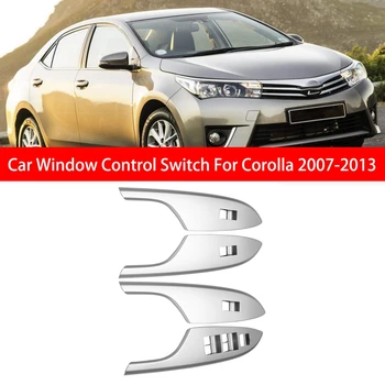 4 Durvis, Sudraba Elektroenerģijas Auto stiklu Kontroles Slēdzis Toyota Corolla 2007. - 2013. gadam