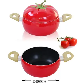 5GAB Karstu Dārzeņu Modelēšana, kas Nav Stick Pot Jauki Stila Tomātu Pot Virtuves Virtuves Cooking Pot Zupa